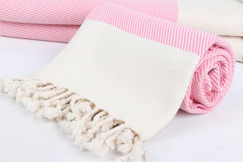 Bridemaids Beach Towel, 70x40 Cotton Striped Towel, Hammam Towel USA, Large Turkish Towel, Gift For Her, Valentines Day Gift Idea, Sand-free towel - 4