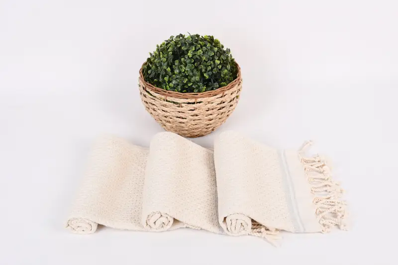 Organic Tea Towel, Personalized Kitchen Towel, Bridal Shower Favor, Turkish Towel Hand Towel, 38x18 Cotton Striped Towel, Turkish Tea Towel - 8