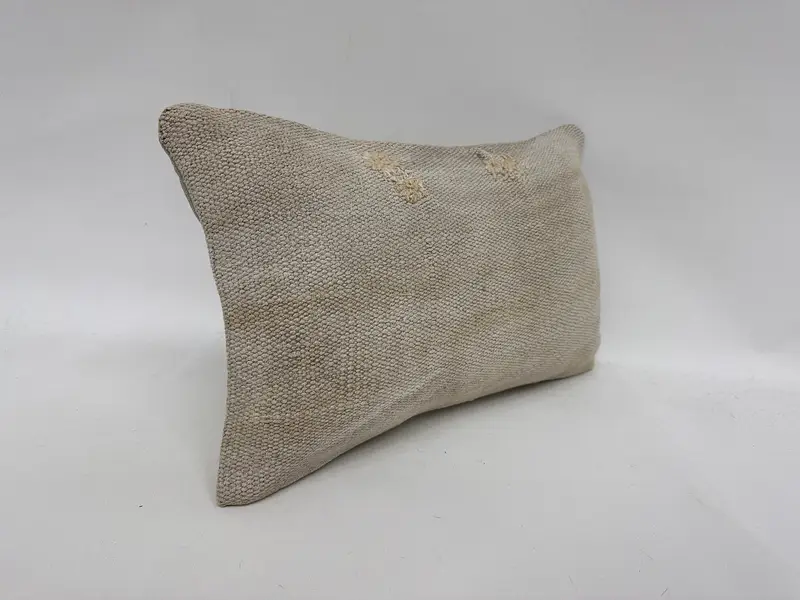 Pillow Cover, Gift Pillow, Vintage Pillow, Neutral Cushion Case, Vintage Kilim Throw Pillow, 12x20 White Cushion, Wholesale Pillow - 3