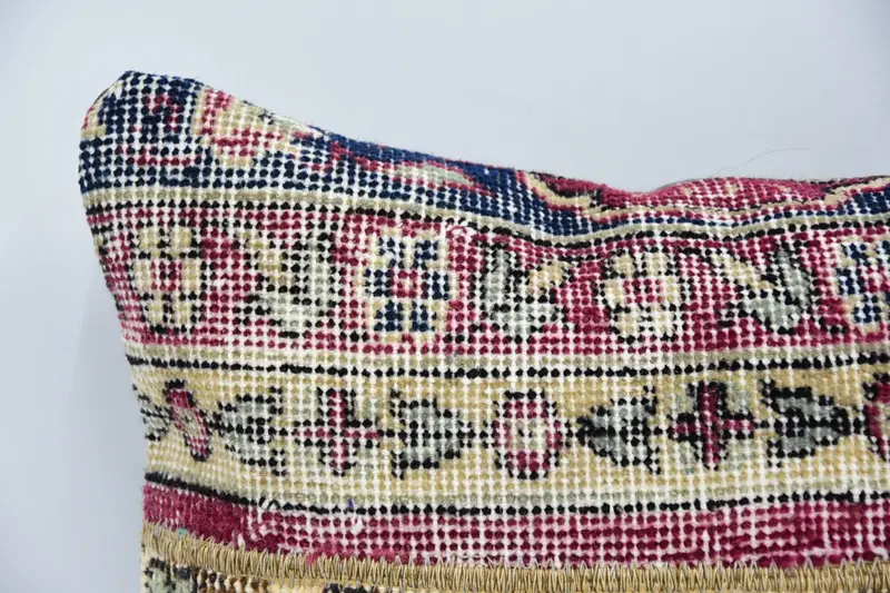 Vintage Kilim Pillow, Pillow Case, 16x16 Beige Cushion Case, Pillow for Couch, Handmade Throw Pillow Case, Vintage Kilim Throw Pillow - 2