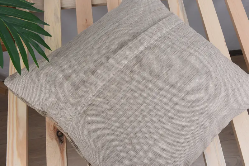 Cushion, 16x16 Brown Pillow, Boho Pillow, Wool Kilim Pillow Pillow Case, Art Deco Pillow, Pillow for Sofa, Kilim Cushion Sham, Muted Pillow Cover - 8