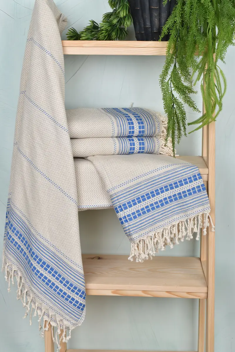 Custom Towel, Custom Wedding Gifts, Beach Towel Bulk, Turkish beach towel, Turkish Beach Towel Personalized, 68x40 Linen Striped Towel, Xmas Gifts - 6