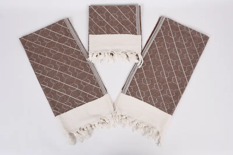 36x18 Pamuk Geometrik Havlu, Küçük Banyo Havluları, Türk Çay Havlusu, Özel El Havlusu, İlk Evlilik Yıldönümü Hediyesi, Bekarlığa Veda Partisi Hediyeleri - 6