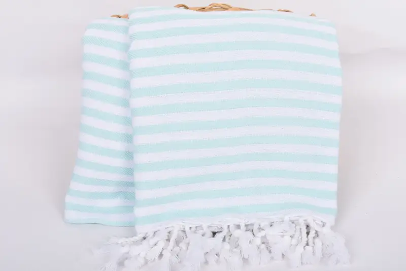 Organic Throw, Bedspread, 104x76 Cotton Striped Towel, Couch Throw Blanket, Throw Blanket Couch, Beach Theme Bachelorette Party, Turkish Blanket - 5