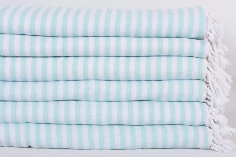 Organic Throw, Bedspread, 104x76 Cotton Striped Towel, Couch Throw Blanket, Throw Blanket Couch, Beach Theme Bachelorette Party, Turkish Blanket - 3