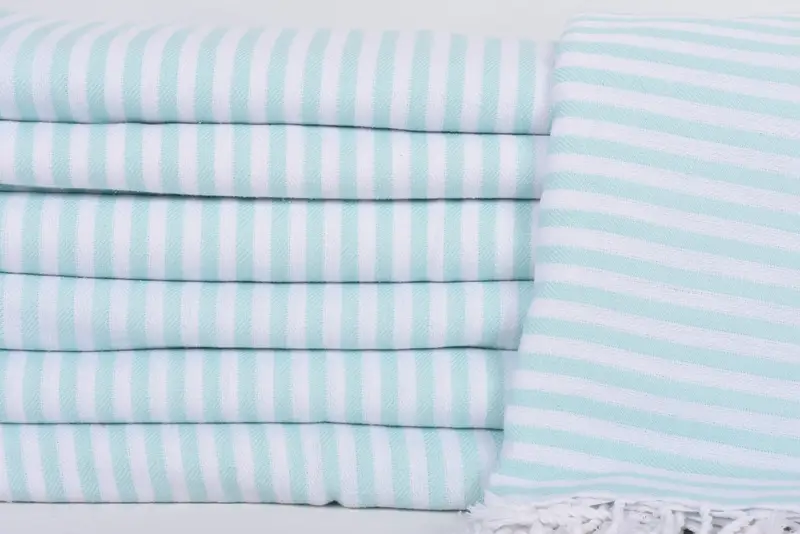 Organic Throw, Bedspread, 104x76 Cotton Striped Towel, Couch Throw Blanket, Throw Blanket Couch, Beach Theme Bachelorette Party, Turkish Blanket - 2