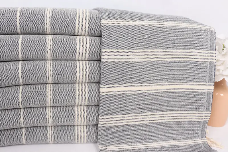 Xmas Gifts, Bulk Order Towel, Kitchen Towel, 38x24 Cotton Striped Towel, Monogrammed Hand Towel, Personalized Gifts, Valentines Gift, Gift For Him - 2