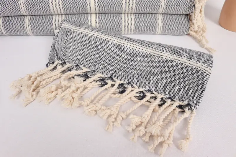 Xmas Gifts, Bulk Order Towel, Kitchen Towel, 38x24 Cotton Striped Towel, Monogrammed Hand Towel, Personalized Gifts, Valentines Gift, Gift For Him - 4