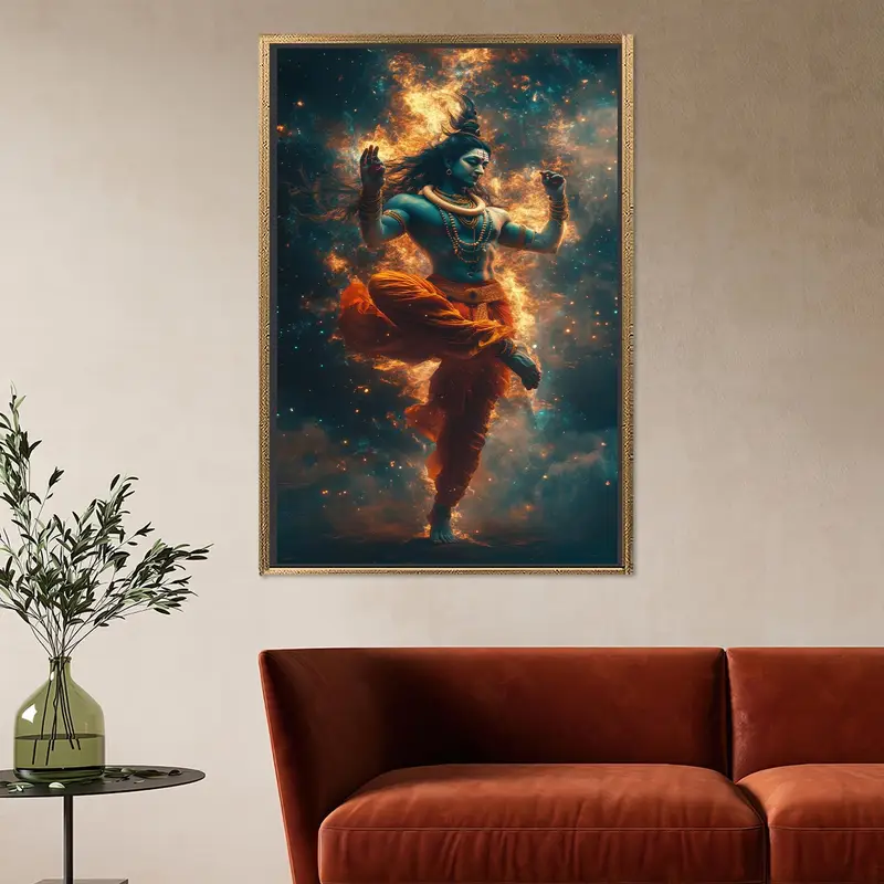 神聖なシヴァ キャンバス: ホーム エレガンスのための神聖なヒンドゥー教アート