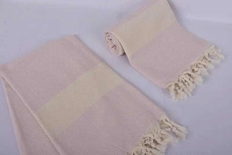 Sand-resistant Turkish towel for the beach, Thin towel, Bridal Shower Favors, 70x40 Cotton Herringbone Towel, Handmade Gift, Turkish Towel Beach - 7