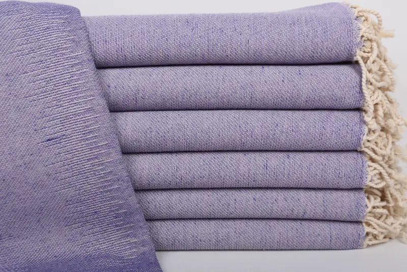 Personalized Purple Turkish Bath Towel, Organic Cotton, 70x40 Inches