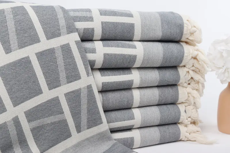 Monogram Turkish Bath Towel, Hammam towel, Handmade Gift, Custom Gift, 70x34 Cotton Patterned Towel, Peshtemal Towel USA, Spa Gift, Peshtemal Towel - 2