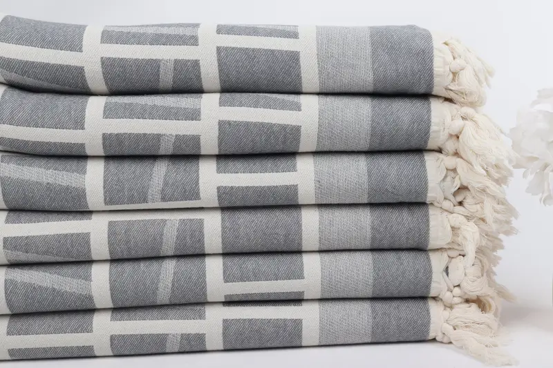 Monogram Turkish Bath Towel, Hammam towel, Handmade Gift, Custom Gift, 70x34 Cotton Patterned Towel, Peshtemal Towel USA, Spa Gift, Peshtemal Towel - 4