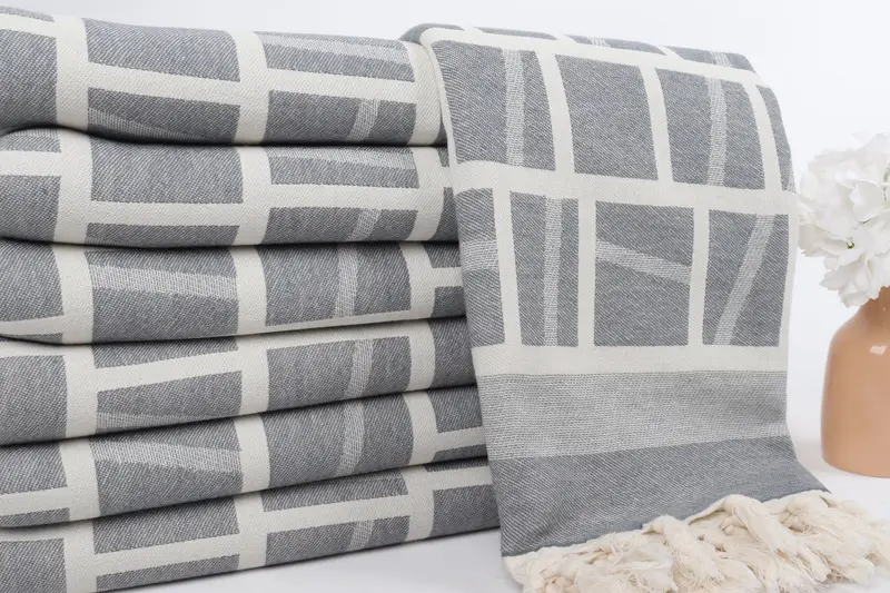 Monogram Turkish Bath Towel, Hammam towel, Handmade Gift, Custom Gift, 70x34 Cotton Patterned Towel, Peshtemal Towel USA, Spa Gift, Peshtemal Towel - 3