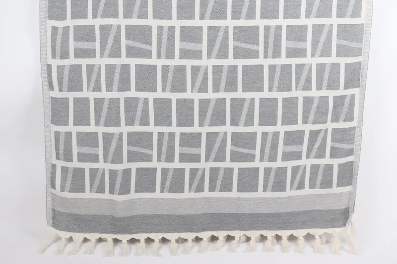 Monogram Turkish Bath Towel, Hammam towel, Handmade Gift, Custom Gift, 70x34 Cotton Patterned Towel, Peshtemal Towel USA, Spa Gift, Peshtemal Towel - 1