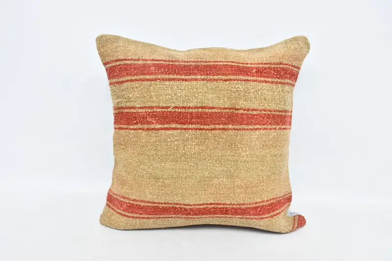 Pillow for Sofa, 28x28 Beige Cushion Case, Gift Pillow, Ethnic Pillow Cover Pillow Case, Pillow Sham, Ethnic Pillow Sham, Turkish Pillow - 1