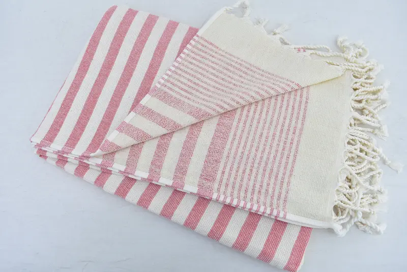 Toalla de gimnasia, toalla de terry a rayas de algodón de 68x40, toalla de playa, toalla de baño, toalla de hammam, regalo de soltero, peshtemal turco orgánico suave para uso de spa de lujo - 5