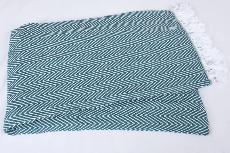 Halloween Blanket, Gifts For Him, Personalized Home Gift Wedding, Woven Throw Blanket, Tablecloth, Throw Blanket Couch, 96x80 Cotton Chevron Towel - 5