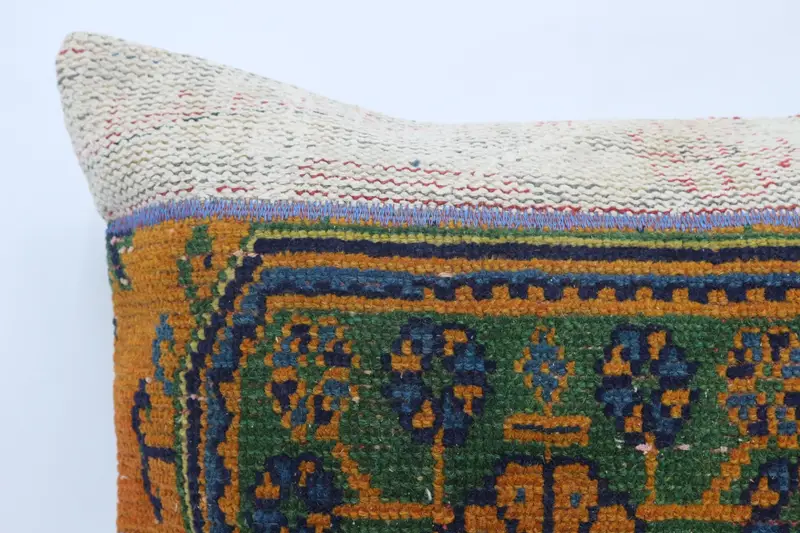 Vintage Pillow, Cushion Cover, Kilim Cushion Sham, Muted Pillow Case, Home Decor Pillow, 28x28 Orange Pillow, Boho Throw Cushion Case - 2