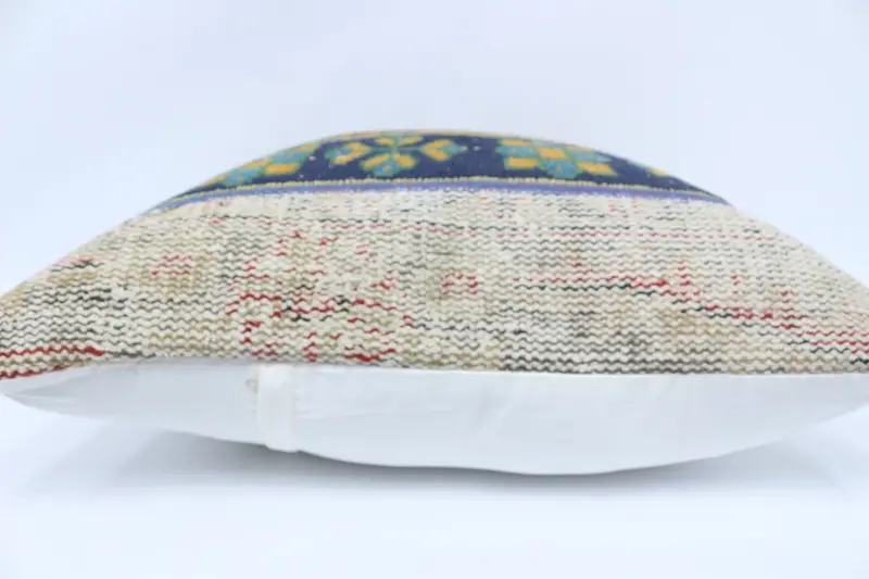 Vintage Pillow, Cushion Cover, Kilim Cushion Sham, Muted Pillow Case, Home Decor Pillow, 28x28 Orange Pillow, Boho Throw Cushion Case - 5