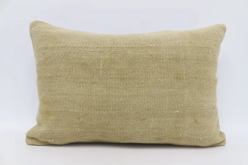 Antique Pillows, Kilim Pillow Cover, Vintage Cushion, 16x24 Beige Pillow Cover, Authentic Pillow Sham, Pillow, Gift Pillow - 1