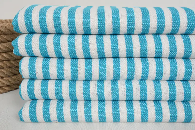 Beach Towel Bulk, Mother Of The Groom Gift, Bachelorette Party Gifts Bridesmaids, Spa Towel, Lightweight Turkish towel, 70x40 Cotton Striped Towel - 2