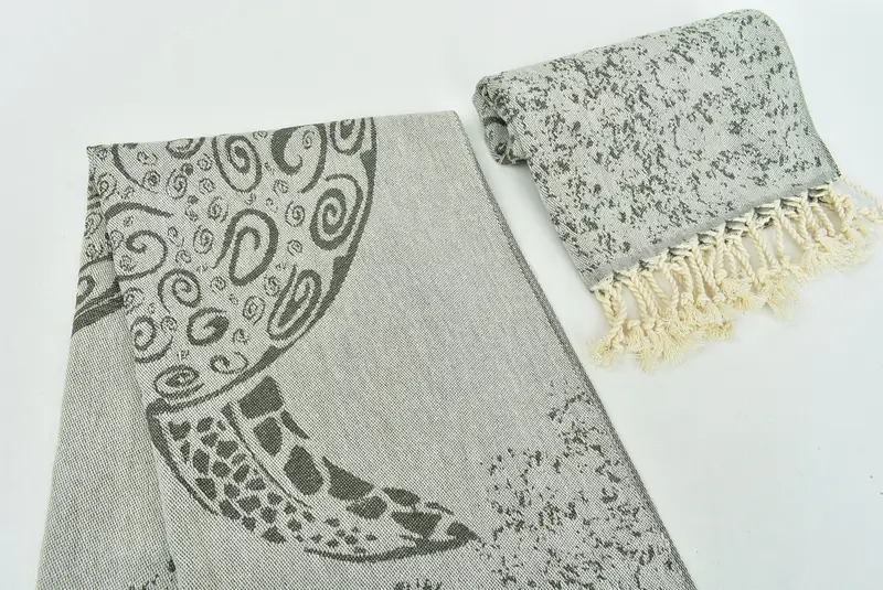 Onun için hediye, küçük banyo havlu, monogram mutfak havlu, sevgililer günü hediye, kişiselleştirilmiş hediye, yaz havlu, 36x18 pamuklu carretta desenli havlu - 8