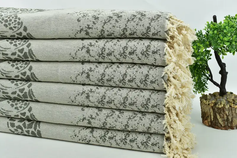 Onun için hediye, küçük banyo havlu, monogram mutfak havlu, sevgililer günü hediye, kişiselleştirilmiş hediye, yaz havlu, 36x18 pamuklu carretta desenli havlu - 4
