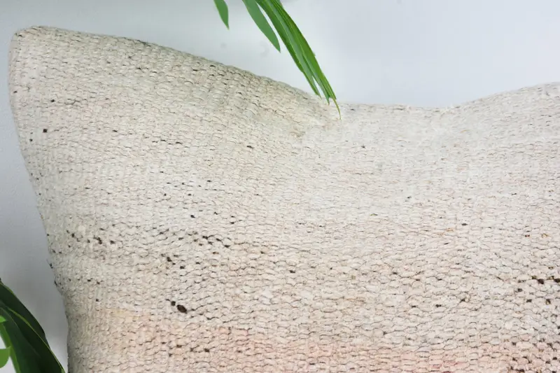Cushion, Turkish Pillow, Pillow for Sofa, Vintage Kilim Throw Pillow, Sustainable Pillow Case, 14x14 White Pillow Cover - 2