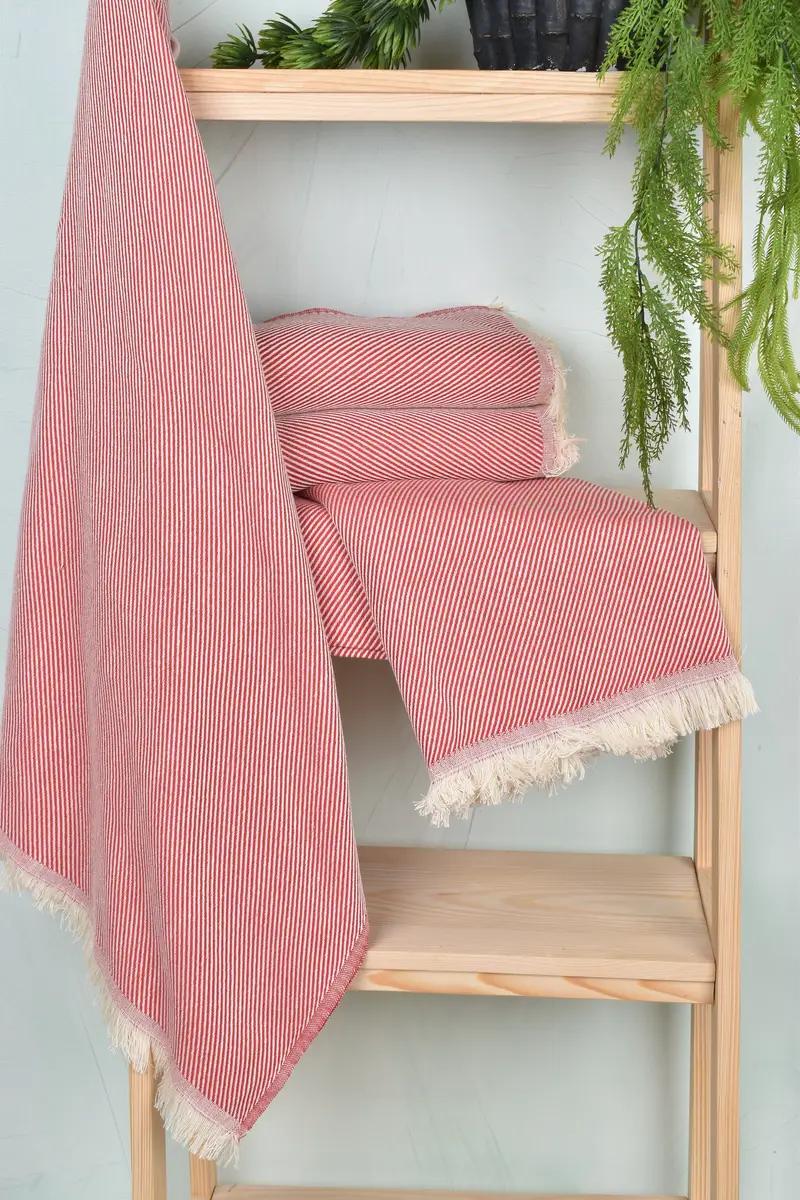 70x36 Cotton Striped Towel, Guest Towel, Luxury Beach Towel, Custom Turkish Towel, Quick-dry towel, Travel towel, Turkish Towel Beach, Unique Gift - 6