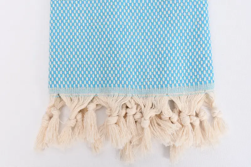 Organik çay havlu, el yapımı hediye, kişiselleştirilmiş hediyeler, monogram el havlu, Türk çay havlu, 40x18 pamuklu polka nokta havlu, eve taşınma hediyesi - 3
