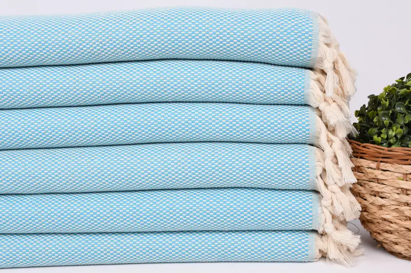 Organik çay havlu, el yapımı hediye, kişiselleştirilmiş hediyeler, monogram el havlu, Türk çay havlu, 40x18 pamuklu polka nokta havlu, eve taşınma hediyesi - 2