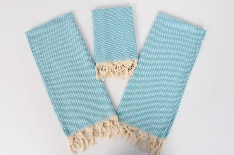 Organik çay havlu, el yapımı hediye, kişiselleştirilmiş hediyeler, monogram el havlu, Türk çay havlu, 40x18 pamuklu polka nokta havlu, eve taşınma hediyesi - 6
