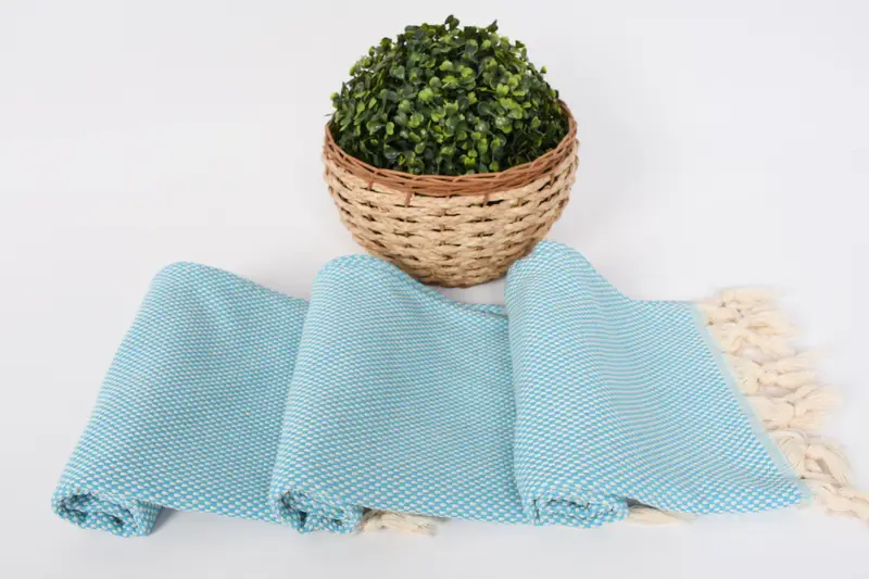 Organik çay havlu, el yapımı hediye, kişiselleştirilmiş hediyeler, monogram el havlu, Türk çay havlu, 40x18 pamuklu polka nokta havlu, eve taşınma hediyesi - 8