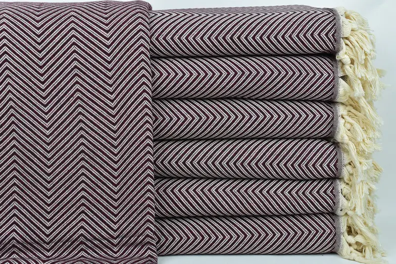 Wedding Favors, Wedding Anniversary Gift, Throw Blanket, 92x80 Cotton Striped Towel, Monogram Beach Blanket, Custom Blanket, Bachelor Gifts - 1