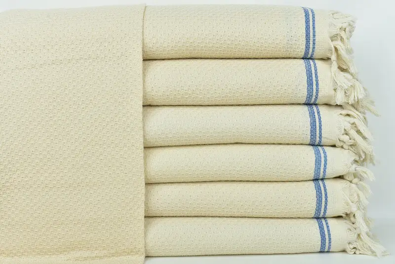94x92 Cotton Striped Towel, Monogram Blanket, Wedding Anniversary Gift, Custom Wedding Gifts, Mother Of The Groom Gift, Throw Blanket Couch - 1