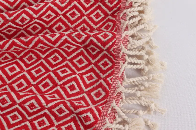 Home Decor Gifts, 70x40 Cotton Diamond Towel, Spa Gift Towel, Valentines Day Gift For Him, Cotton towel, Handmade Turkish hammam towel, Bath towel - 8