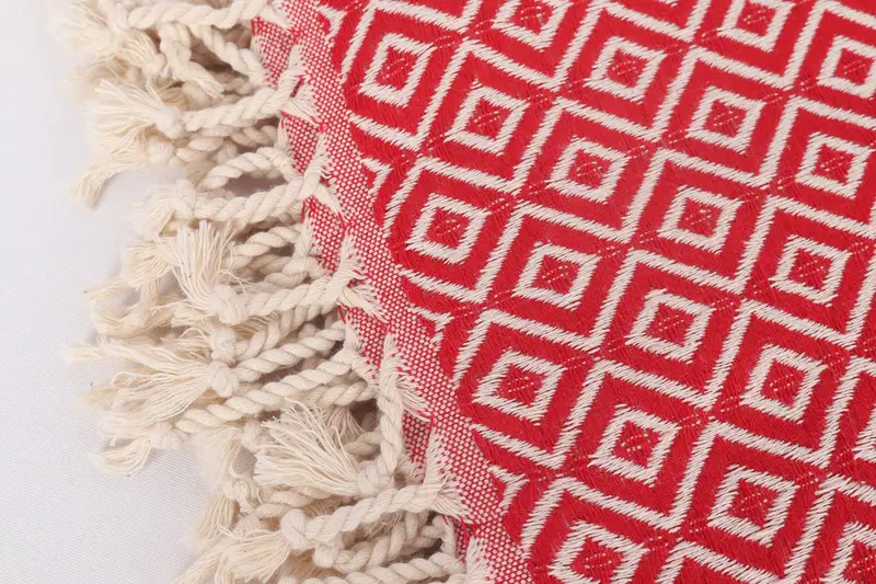 Home Decor Gifts, 70x40 Cotton Diamond Towel, Spa Gift Towel, Valentines Day Gift For Him, Cotton towel, Handmade Turkish hammam towel, Bath towel - 7