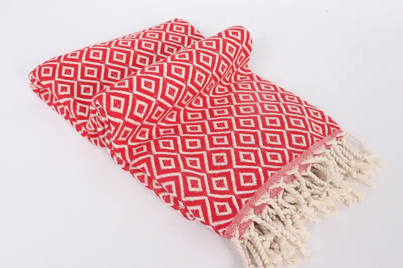 Home Decor Gifts, 70x40 Cotton Diamond Towel, Spa Gift Towel, Valentines Day Gift For Him, Cotton towel, Handmade Turkish hammam towel, Bath towel - 6