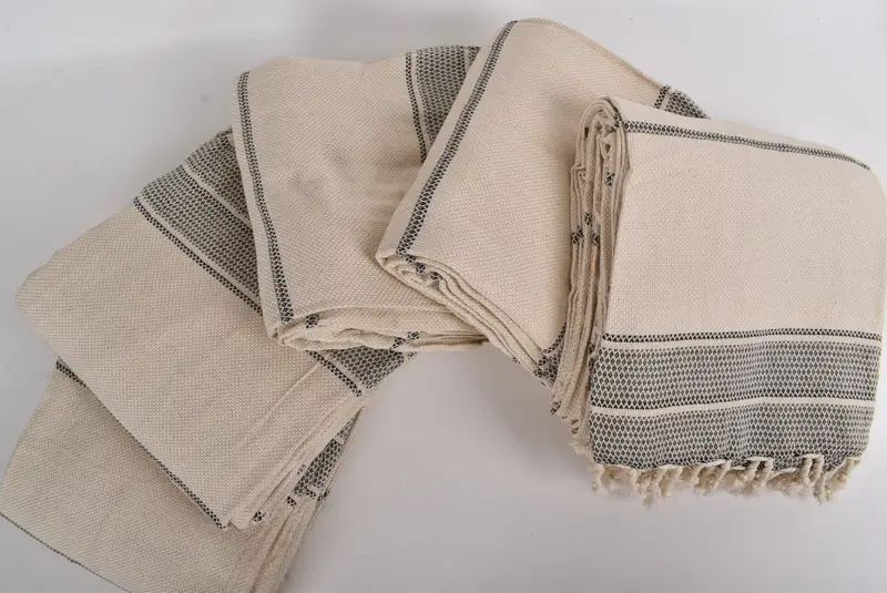 Wedding Favors, Throw Blanket Couch, Bridal Shower Gifts, Best Friend Wedding Gift, 104x96 Cotton Striped Towel, Woven Blanket, Turkish Tablecloth - 3