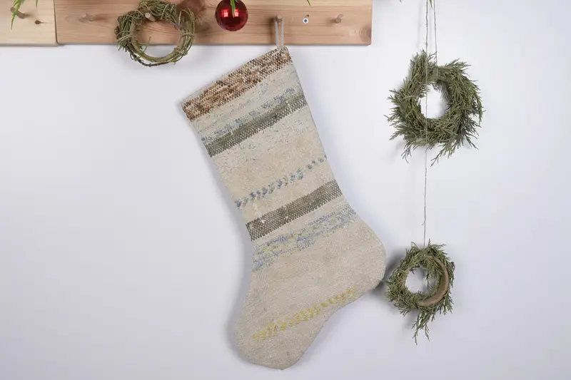 Bayram Kilim Yılbaşı Çorabı, Süs Desenli Çorabı