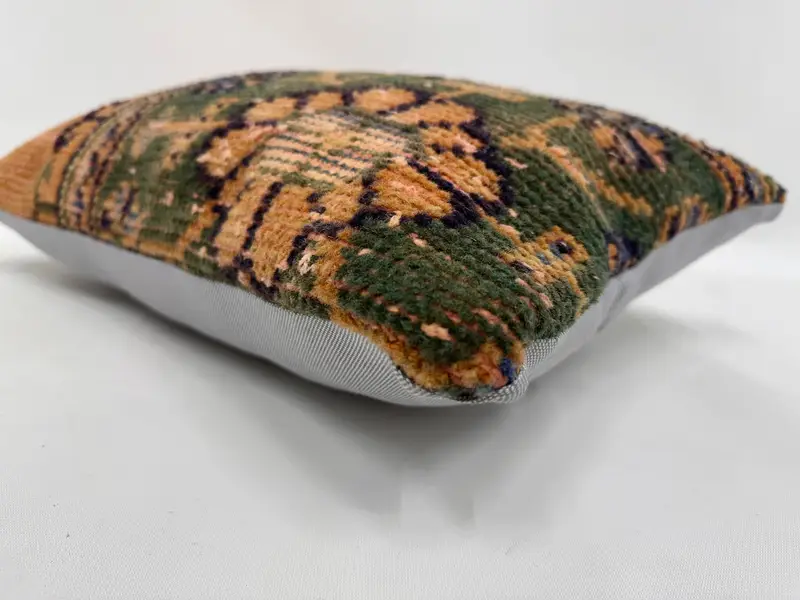 Ethnical Kilim Rug Pillow, Pillow, Armchair Cushion Case, 12x20 Orange Pillow, Garden Cushion Cover, Throw Kilim Pillow, Gift Pillow - 6