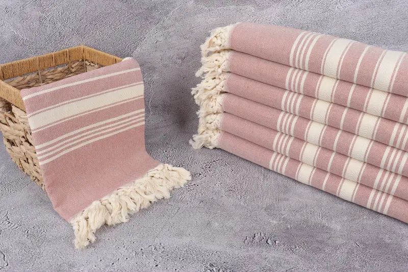 House Warming Gift, Turkish Towel Beach Towel, Pool Towels, Best Beach Towel, Turkish beach towel, Wedding Favors, 70x40 Cotton Herringbone Towel - 3