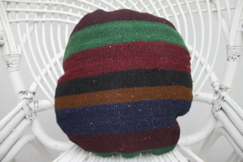 Handgefertigtes besticktes rosa Wurfkissen, vielseitiges quadratisches Kissen