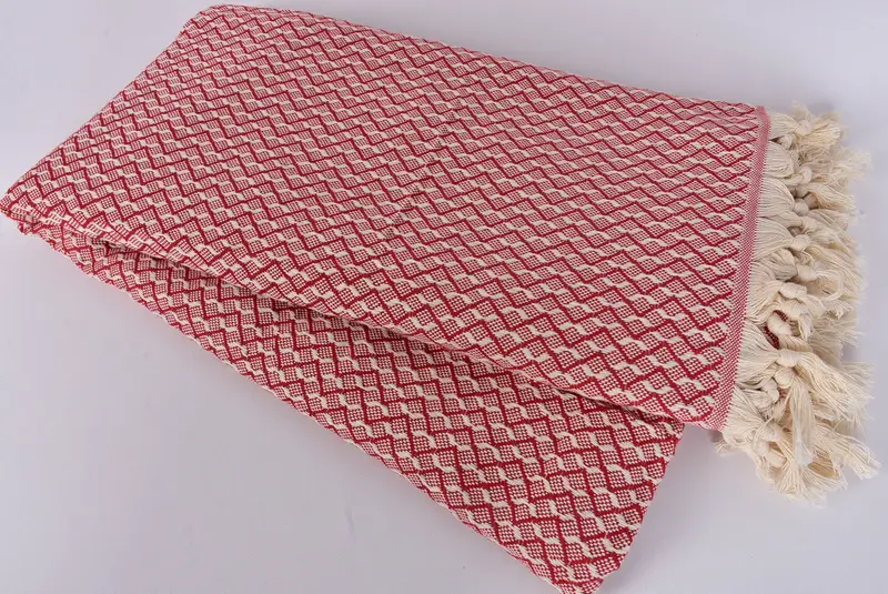 Baby Boy Gift, 96x92 Cotton Herringbone Towel, Turkish Towel Blanket, Decorative Blanket, Throw Blanket, Bridal Shower Gift, Organic Throw - 7