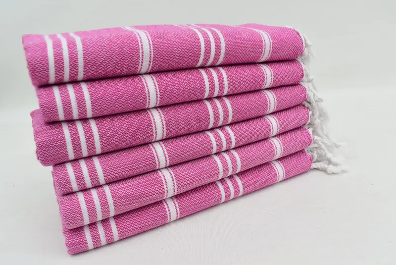 Banyo havlu, özel Türk havlu, aile hediyesi, düğün hediyesi, Türk el havlu, monogramlı Türk havlu, 40x24 pamuklu çizgili havlu - 3