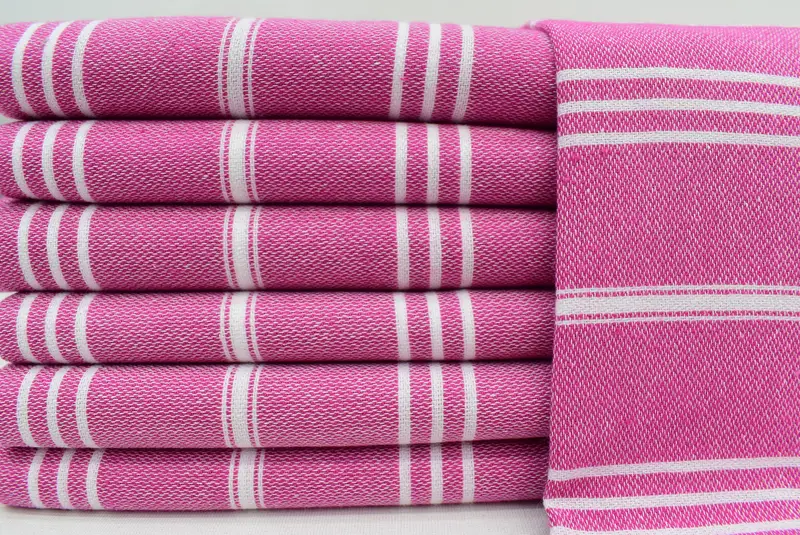 Banyo havlu, özel Türk havlu, aile hediyesi, düğün hediyesi, Türk el havlu, monogramlı Türk havlu, 40x24 pamuklu çizgili havlu - 1