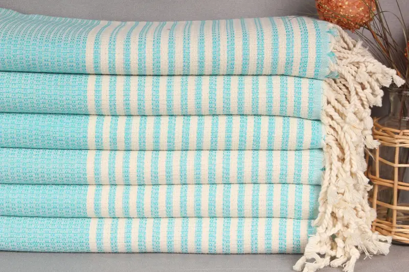 Turkish Bath Towel USA, Scarf Towel, Turkish hand towel, Hammam towel, 68x40 Cotton Striped Towel, Yoga Towel, Absorbent towel, House Warming Gift - 2