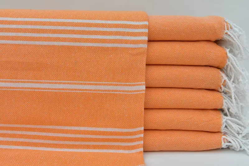 Authentic Turkish hammam peshtemal, Cotton towel, 70x40 Cotton Striped Towel, Thin towel, Holiday Towel, Spa Gift, Bulk Order Towel, Organic towel - 3