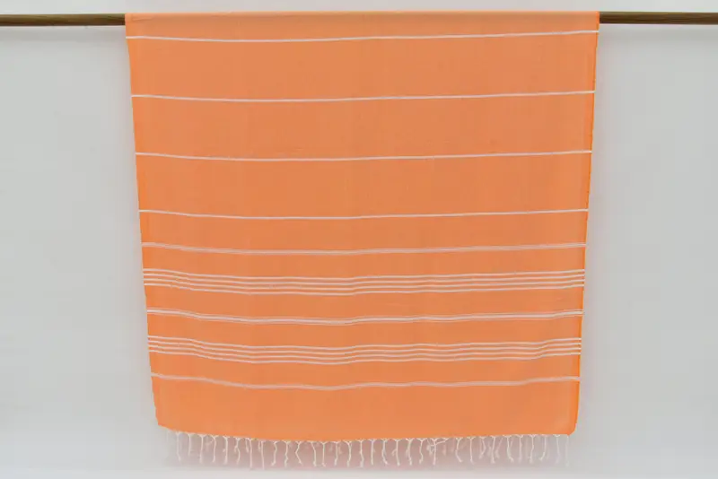Authentic Turkish hammam peshtemal, Cotton towel, 70x40 Cotton Striped Towel, Thin towel, Holiday Towel, Spa Gift, Bulk Order Towel, Organic towel - 8